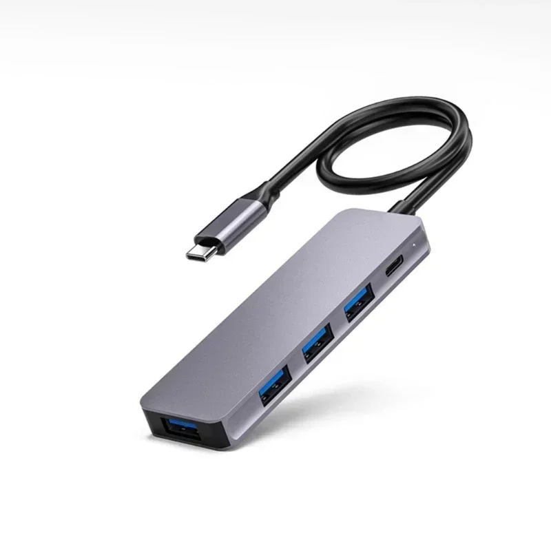 Type-C To 4 Ports USB3.0 HUB PD 100W Charging USB Splitter Adapter Type-C Dock