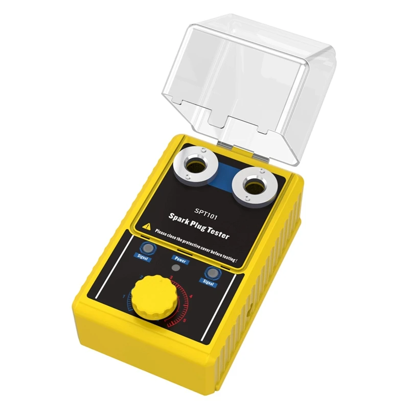 Super Sale SPT101 Car Spark Plug Tester with Auto Adjustable Double Hole Detector Ignitions Plug Analyzer for 12V Vehicles 220V