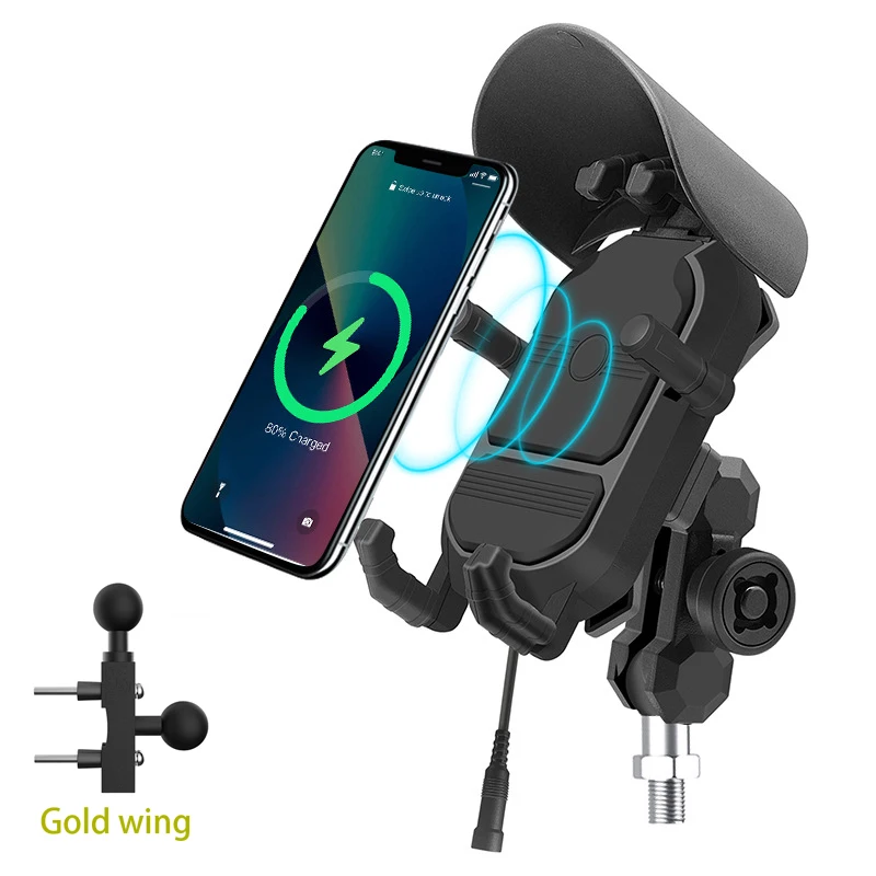 Motorcycle Phone Holder Navigation Support Bracket Automatic Charging Special bracket for Honda Gold Wing 1800 Goldwing GL1800GL