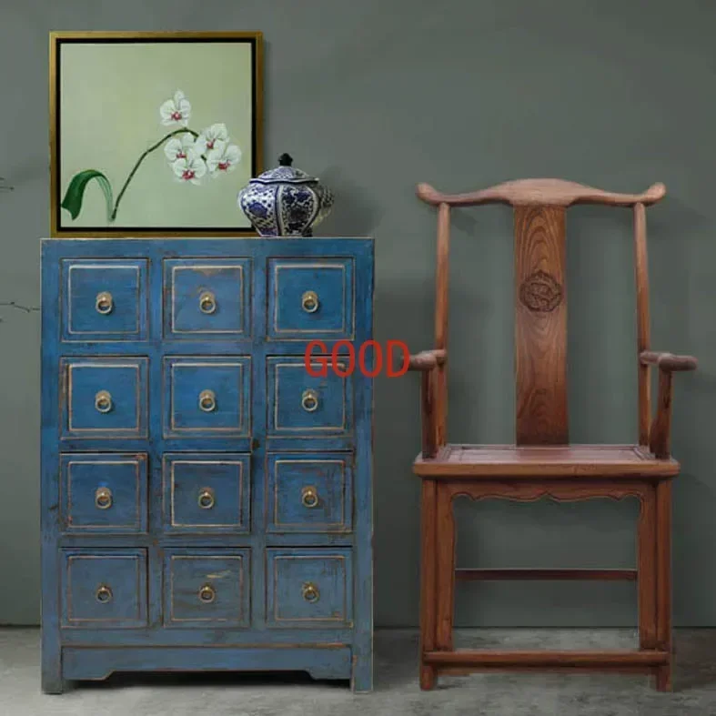 

Новый китайский ретро-расписный 12-комод для входа в столовую, комод