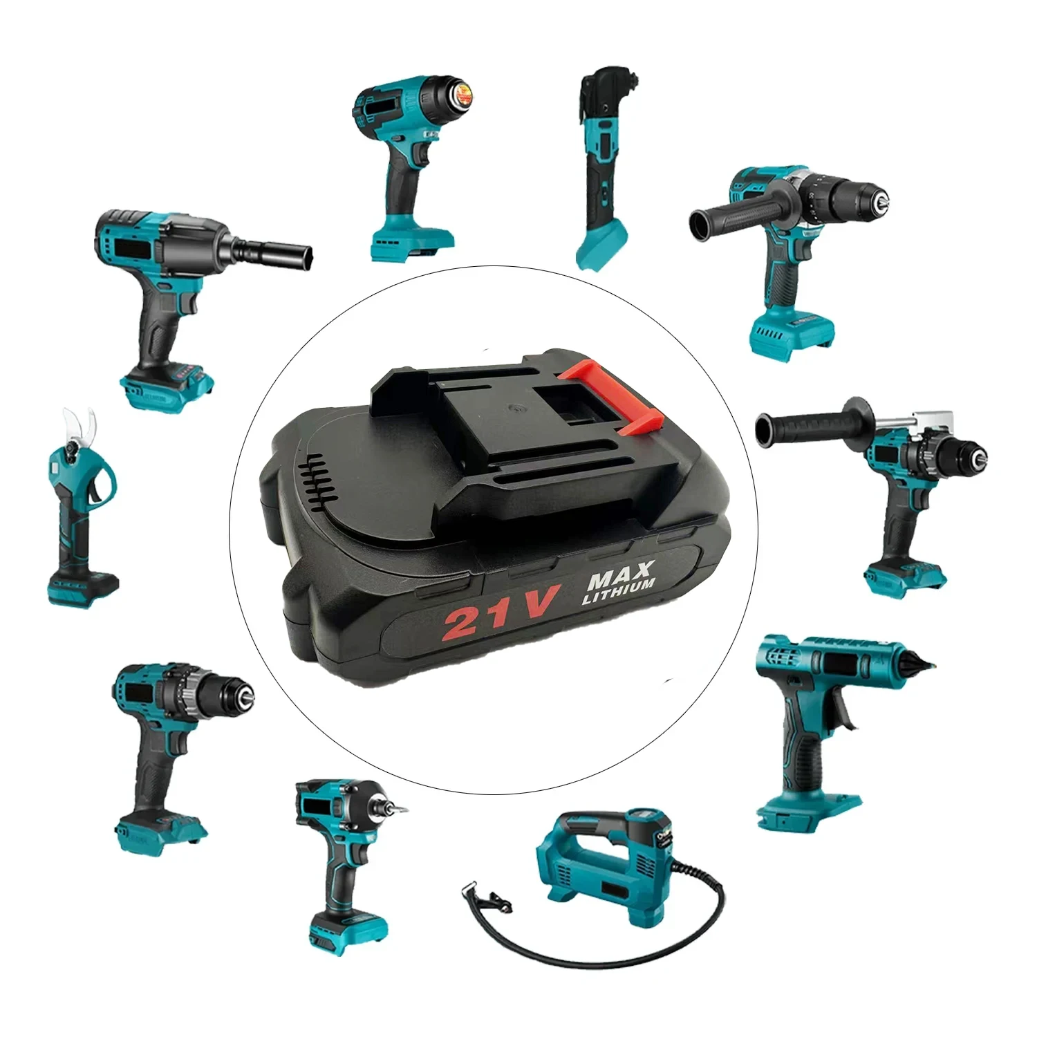 Batería de litio recargable de 21V y 3500mAh 18650 para reemplazar el programa de controlador inalámbrico Makita de alta corriente y alta descarga