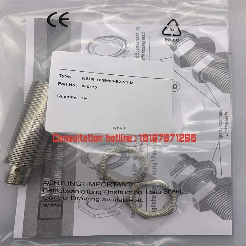 

Proximity switch sensor NBB8-18GM50-E2-V1-Y220132 NBB15-30GM40-Z0-V1/30-E3-V1 NBB10-30GM50-E0-5M/-E2-5M Real shooting
