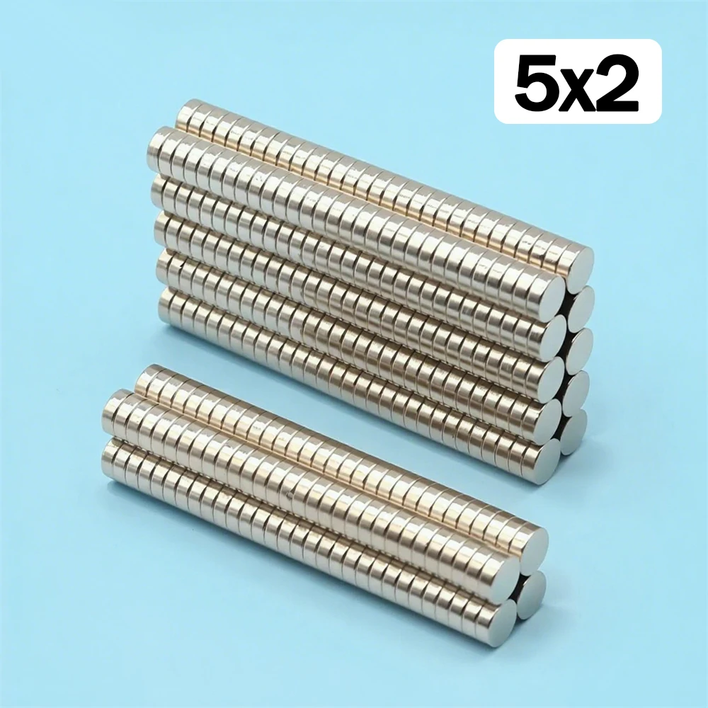 5x2mm Galvanized Anti-Oxidation Magnetic Neodymium Magnet Disc High Strength For Art Creation Handmade Project