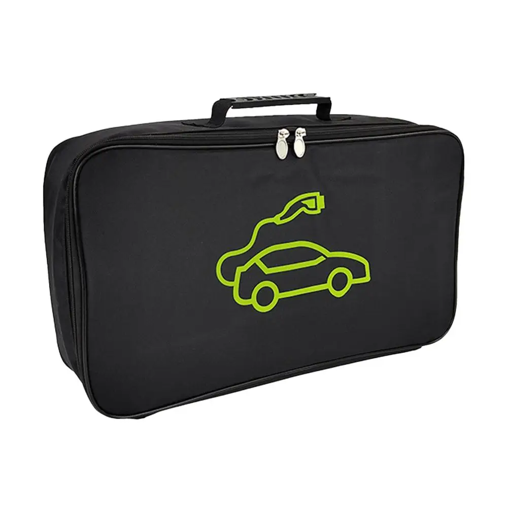 Car Charging Cable Storage Bag Jumper Carry Bag For Electric Vehicle Charger Plugs Sockets Charging Equipment Container Storage