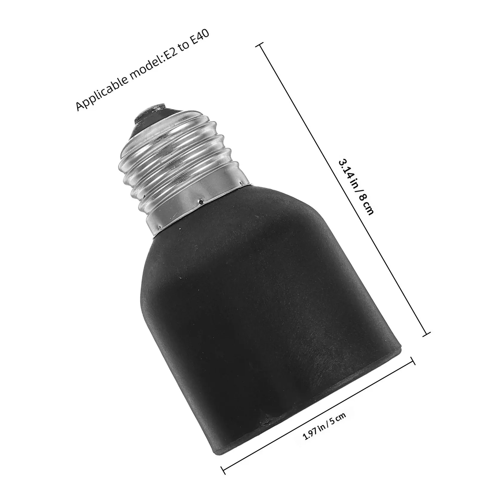 E27 to E40 Bulb Socket Adapter – Heavy-Duty Metal Lamp Base Converter for Industrial & Commercial Lighting