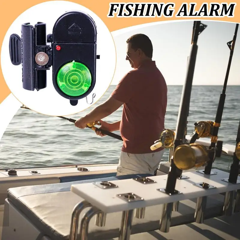 

Fishing Alarm Fishing Bite Indicators With LED Lights Sensitive Sound Biting Alert Tackle Equipment For Dark Ice Boat Beginners