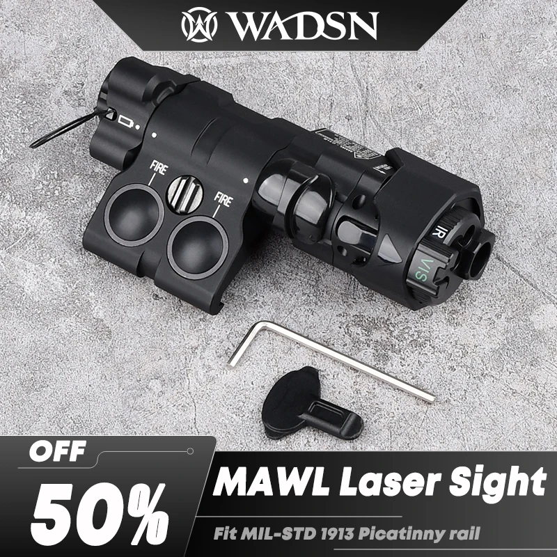 MAWL C1 IR Laser Red/Green/Blue Visual laser Light Flashlight Combination Modular Tactical Equipment Fit 20MM Hunting Airsoft