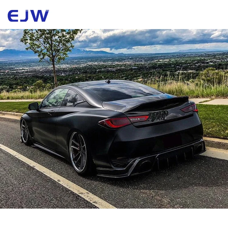 For Infiniti Q60 Q60S upgraded carbon fiber rear tailgate carbon fiber luggage compartment rear spoiler rear cover