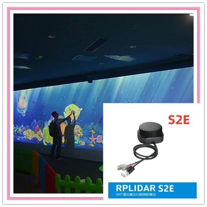 

RPLIDAR S2E Ethernet network port lidar Slamtec 30m TOF network port S2 Laser sensor Wall floor screen interactive system kit