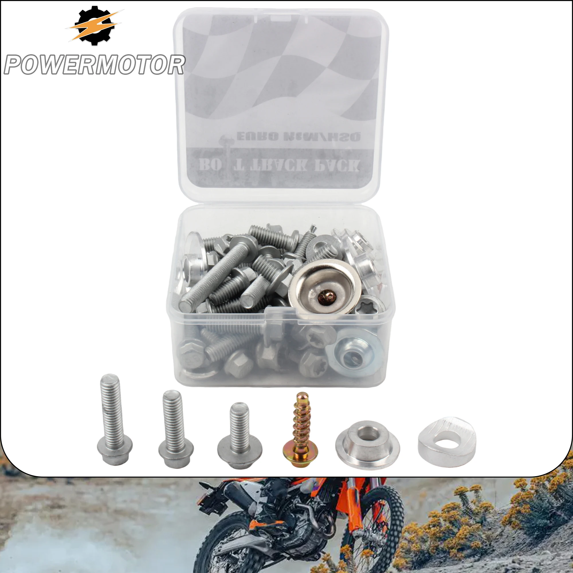 

For KTM 125-530 SX SX-F EXC EXC-F DirtBike Motorcycle Fairing Fender Screw Bolt Full Plastics Fastener Set Motocross Repair Part