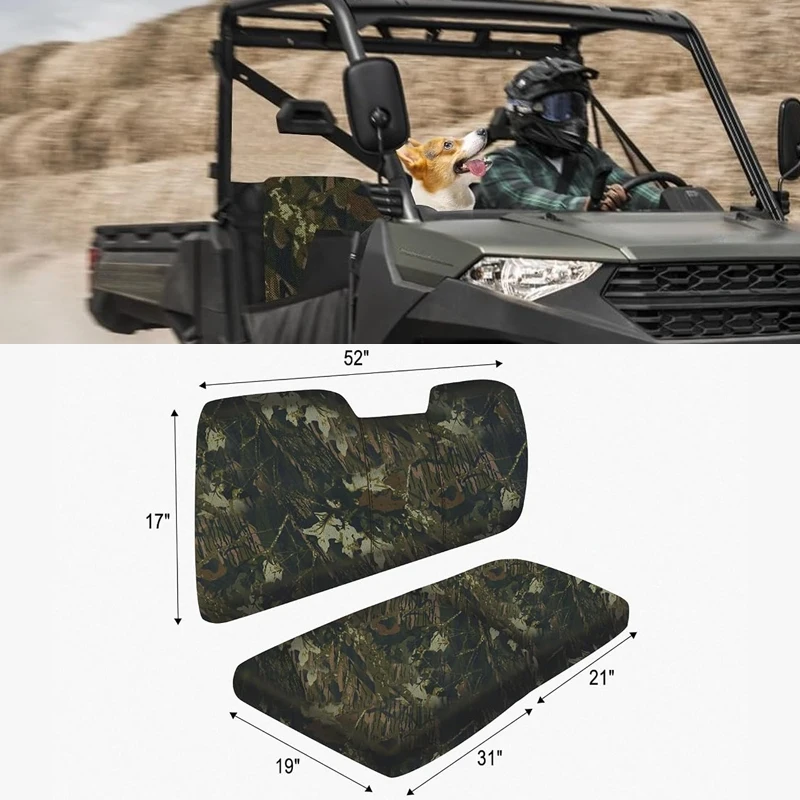 UTV Seat Cover Compatible with Polaris Ranger 1000 2020-2025 & Ranger XP 1000 2017-2021 Waterproof Wear-resistant Seat Protector