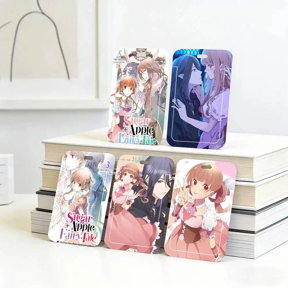 

Anime Sugar Apple Fairy Tale Black Lanyard Card Holders Student Meal Cards And Campus Ids School