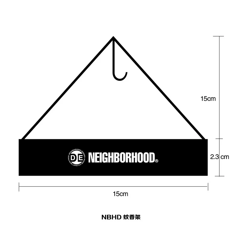 NBHD-Plateau de support de suspension d'encens en fer noirci pour camping en plein air, poussette domestique moderne, tactique, japonais, tendance, été