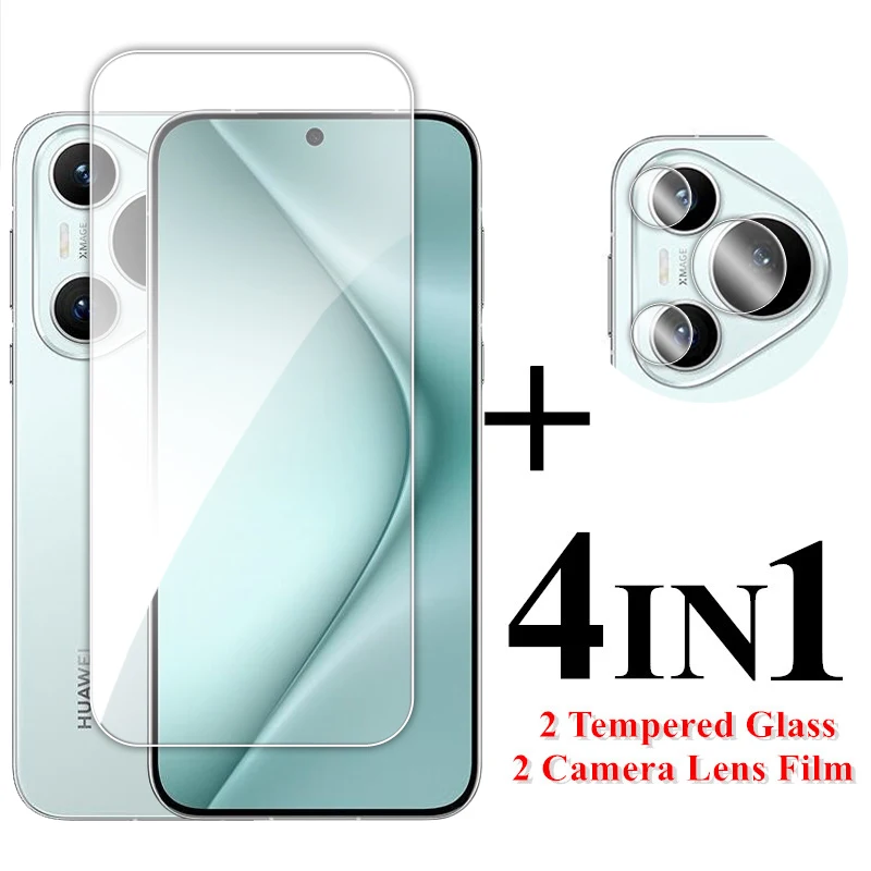 For Huawei Pura 70 Glass 6.6 inch Transparent Screen Protector For Huawei Pura 70 Tempered Glass For Huawei Pura 70 5G Lens Film