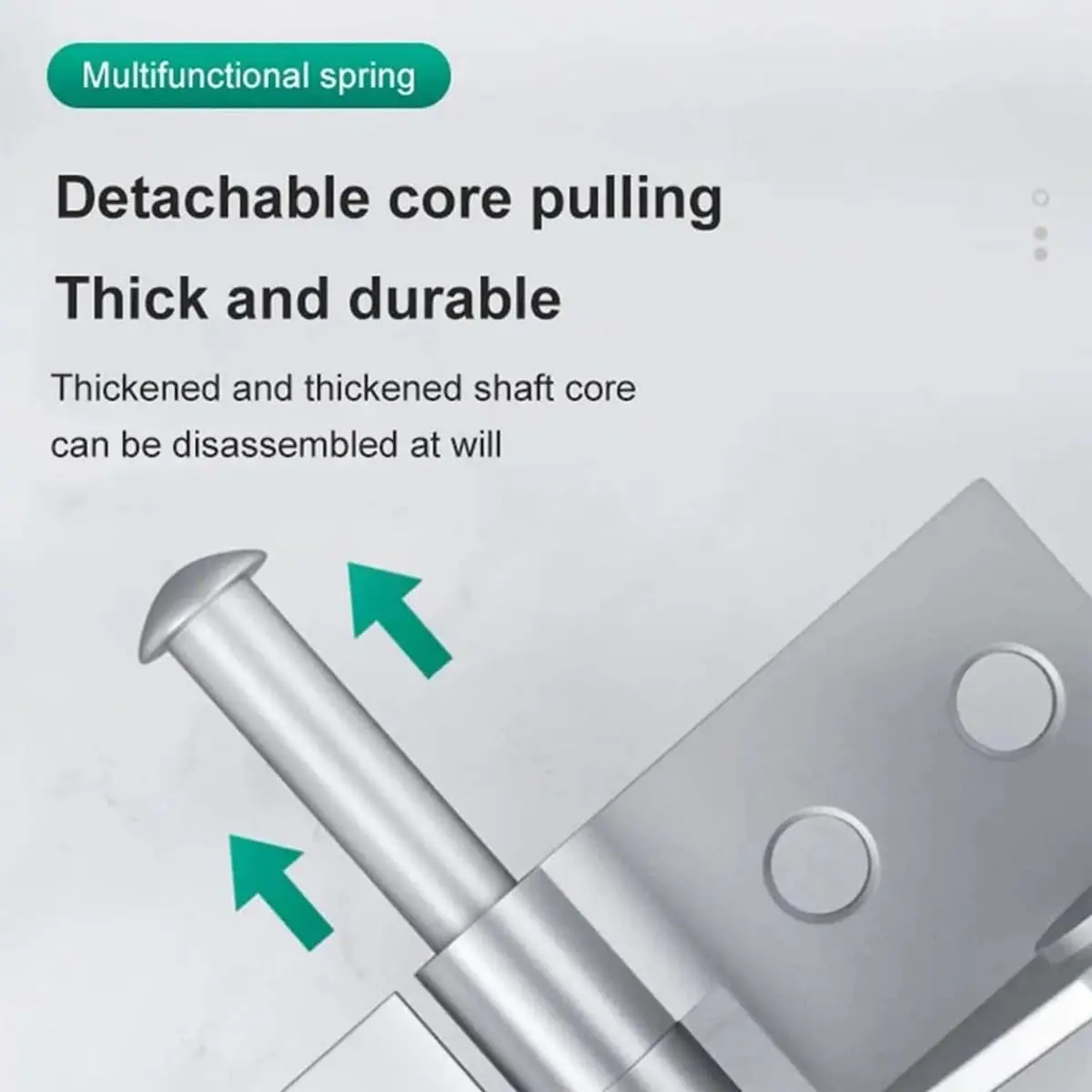 Automatic Door Hinge, Cold Rolled Steel Bifold 90 Degree Automatic Self-Closing Spring Door Hinges Hardware Controls for Home Be