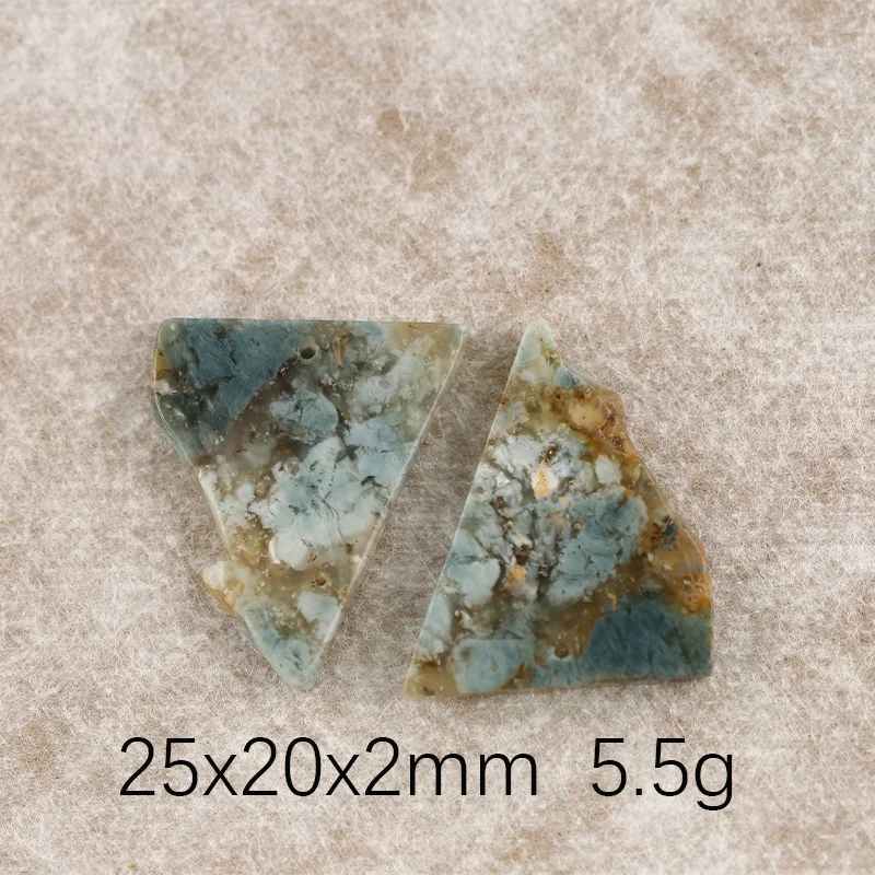 B&F Ocean Jasper Earring Beads for Jewelry Making, Handmade Natural stones beads, Stones for jewelry Making Supplies