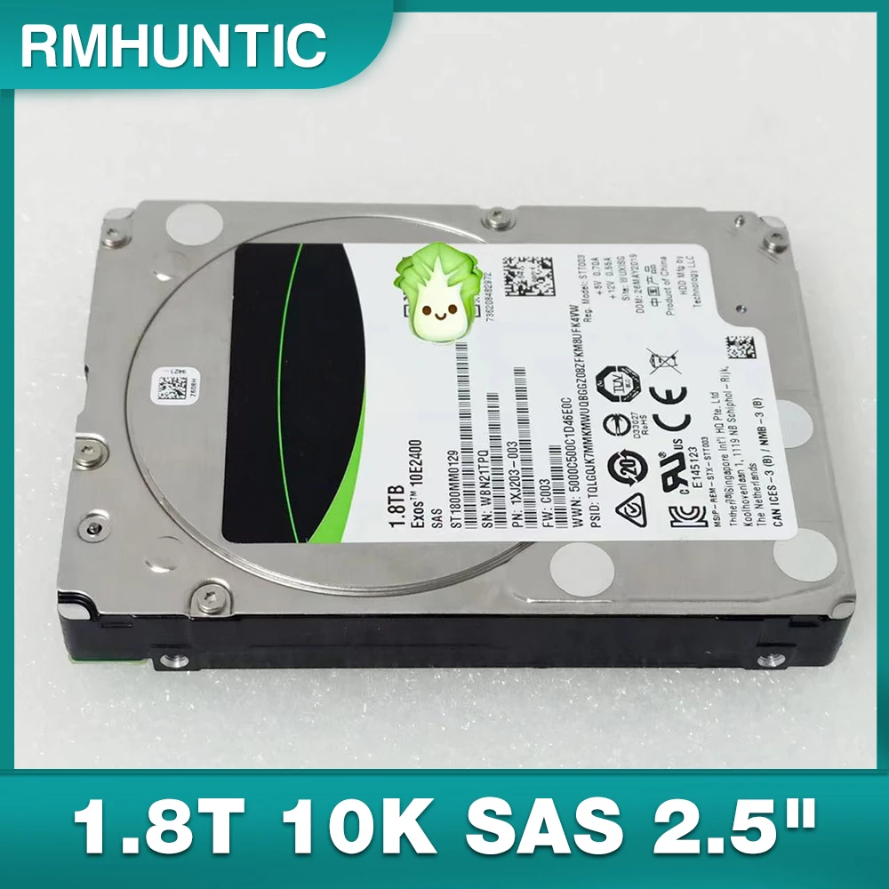 

Жесткий диск для Seagate Server, жесткий диск ST1800MM0129 1,8 T 10K SAS 2,5 дюйма, жесткий диск 12 Гб