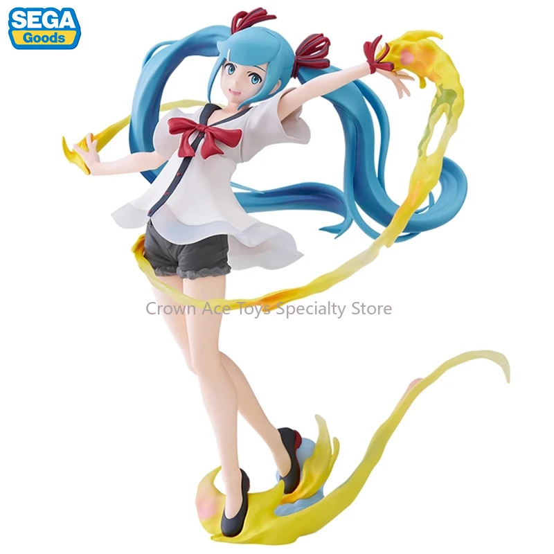 

SEGA FiGURiZM Project Diva Mega 39's Hatsune Miku Shiny T.R. Ver. 220mm Anime Action Figure Collectible Model Trendy Toys Gifts