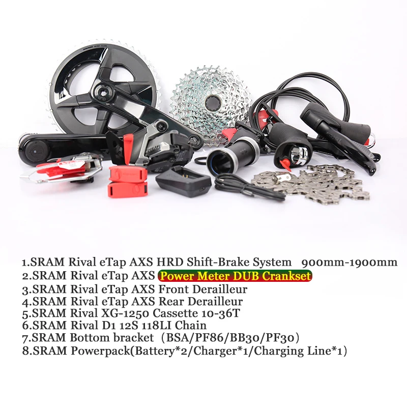 SRAM RIVAL ETAP AXS 2x12s 12 speed Road bike kit hydraulic shift