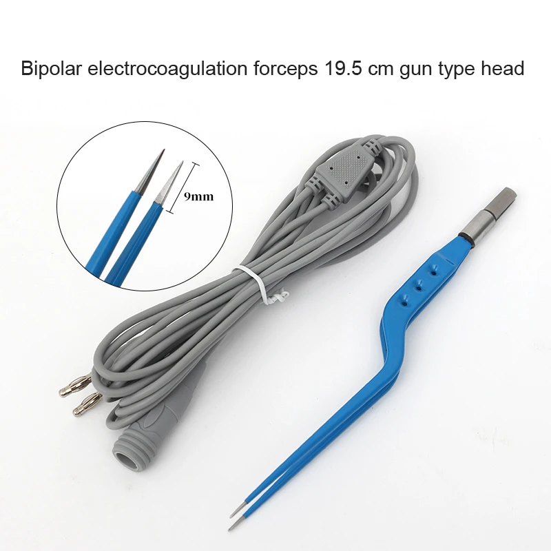 Bipolar coagulating tweezers electrocoagulating wire insert type high temperature and high pressure Electrocoagulation forceps