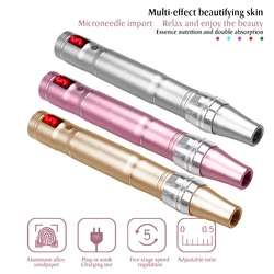 Electric Pen Wireless Care Machine Mute Derma Pen Needle Cartridge Microneedling Nano Micro Needles Beauty Care Tool