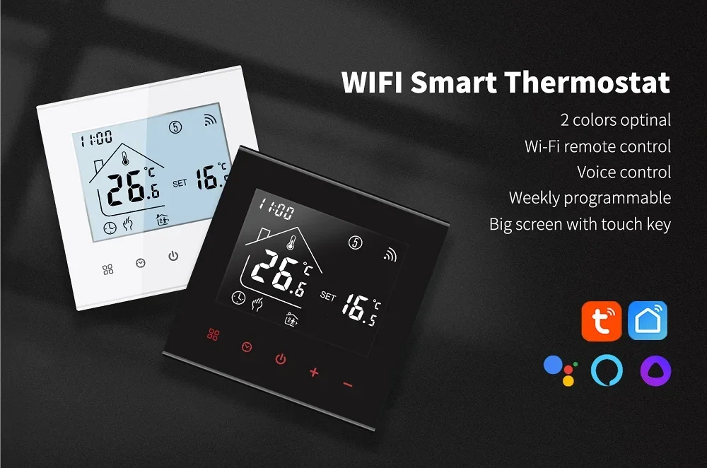 HEAT M4A Fußbodenheizungs-Thermostat Tuya WiFi/Ohne WiFi 3A 16A Elektrischer/Gas-Boiler/Wasserheizungs-Temperaturregler 1 Stück – Detail 1
