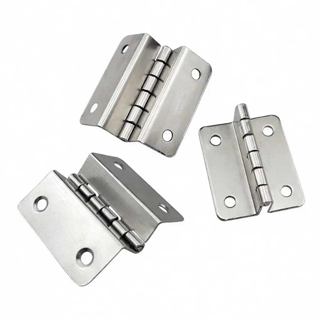 Four Fold Hinge Double Bend Folding Hardware Cabinet Door Connector Jewelry Box Wood Case Gift Box Iron Hinge Leaf Hinge