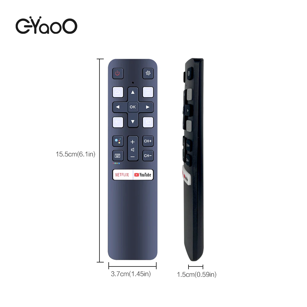 RC802V FAR1 Voice Remote Control For TCL  RC802V Android Smart TV Voice Remoto Controller 49P30FS 65P8S 55C715 49S6800 43P615