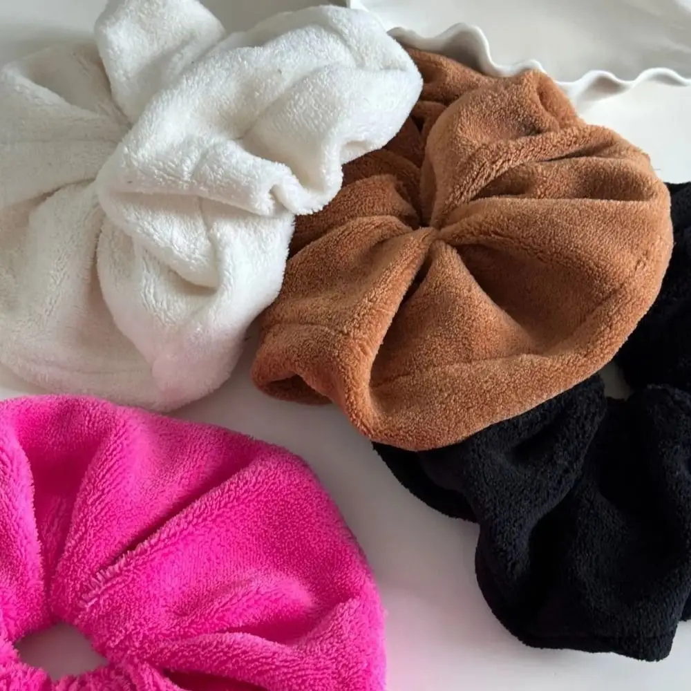 New Extra Large Hair-drying Scrunchies Autum Winter Water Absorbing Hair Band Elastic Hair Accessories Girls Women