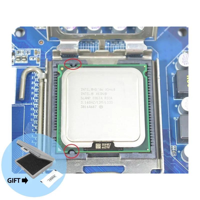 Original Intel Xeon X5460 3.16GHz/12M/1333 Processor close to LGA771 Core 2 Quad Q9750 CPU (Give Two 771 to 775 Adapters)