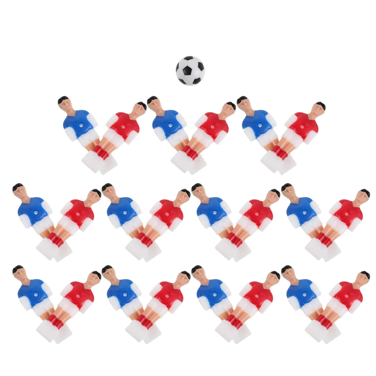 

1Set Foosball Table Parts Replacement Colorful Table Soccer Player Men Figures and Sturdy Mini Foosball Balls for Office Home