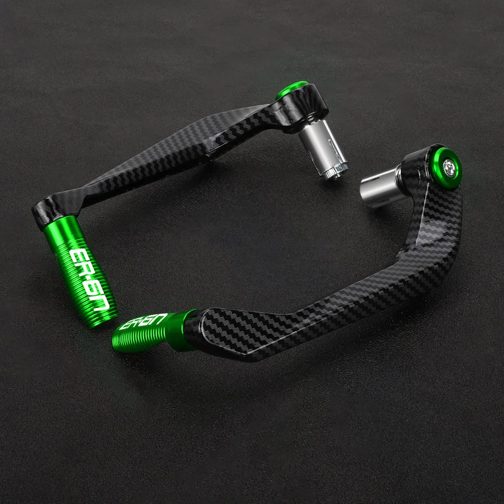 22 مللي متر دراجة نارية اكسسوارات مقود القبضات نهاية دواسة فرامل عتلات حماية الحرس لكاواساكي ER6N ER-6N ER 6N 2009-2017 #2