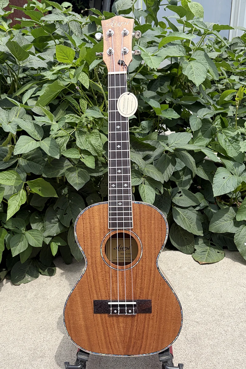 Tenor Ukulele Koa String Instrument With Pickup 26 Inch For Music Lovers Beginner Hobbyist