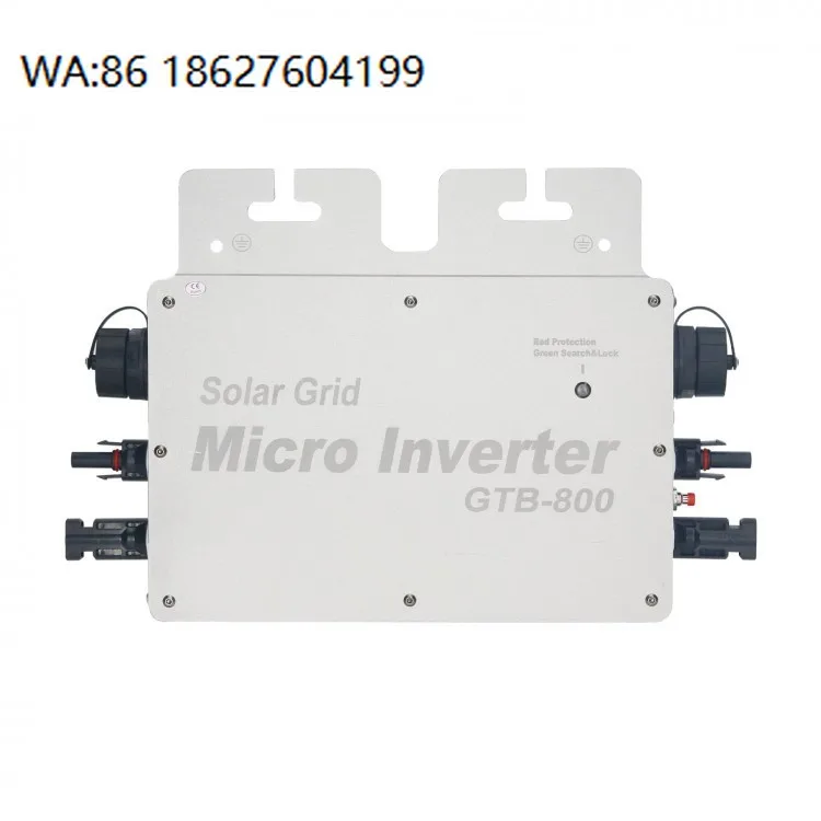 800W Smart Grid Tie Solar Micro Inverter Maximum Power Output WiFi Mobile APP Real Time Monitoring  Balcony PV System