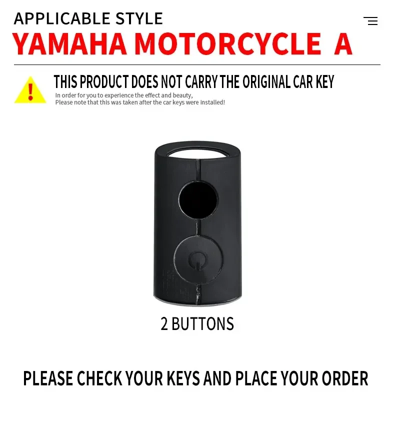 New Alloy remote key case cover shell protection for YAMAHA xmax 250 300 NMAX 125 aerox 155 NVX155 Nvx mvx 55 motorcycle key fob