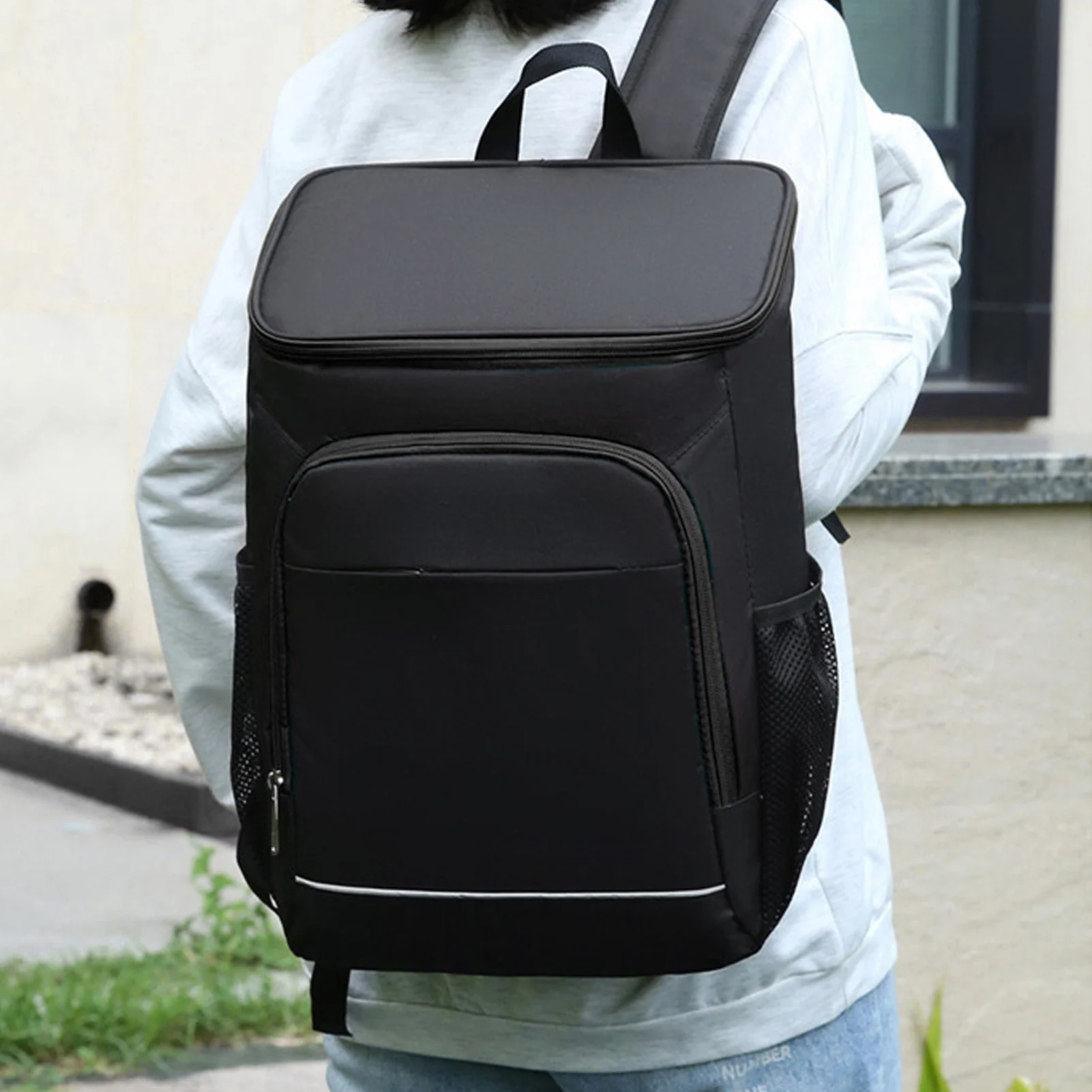 

Рюкзак-холодильник, терморюкзак-холодильник, большая вместительная изоляционная сумка для горячего и холодного спорта для кемпинга, пикника, черный терморюкзак