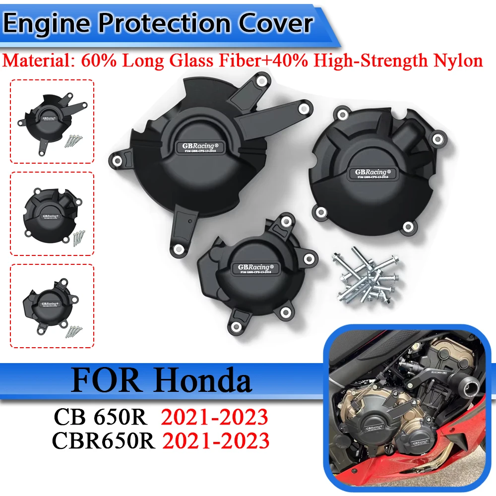 

CBR650R 2021-2023 CB650R 2021-2023 Motorcycles Engine cover Protection case For GB Racing For Honda CBR650R 2021 2022 2023