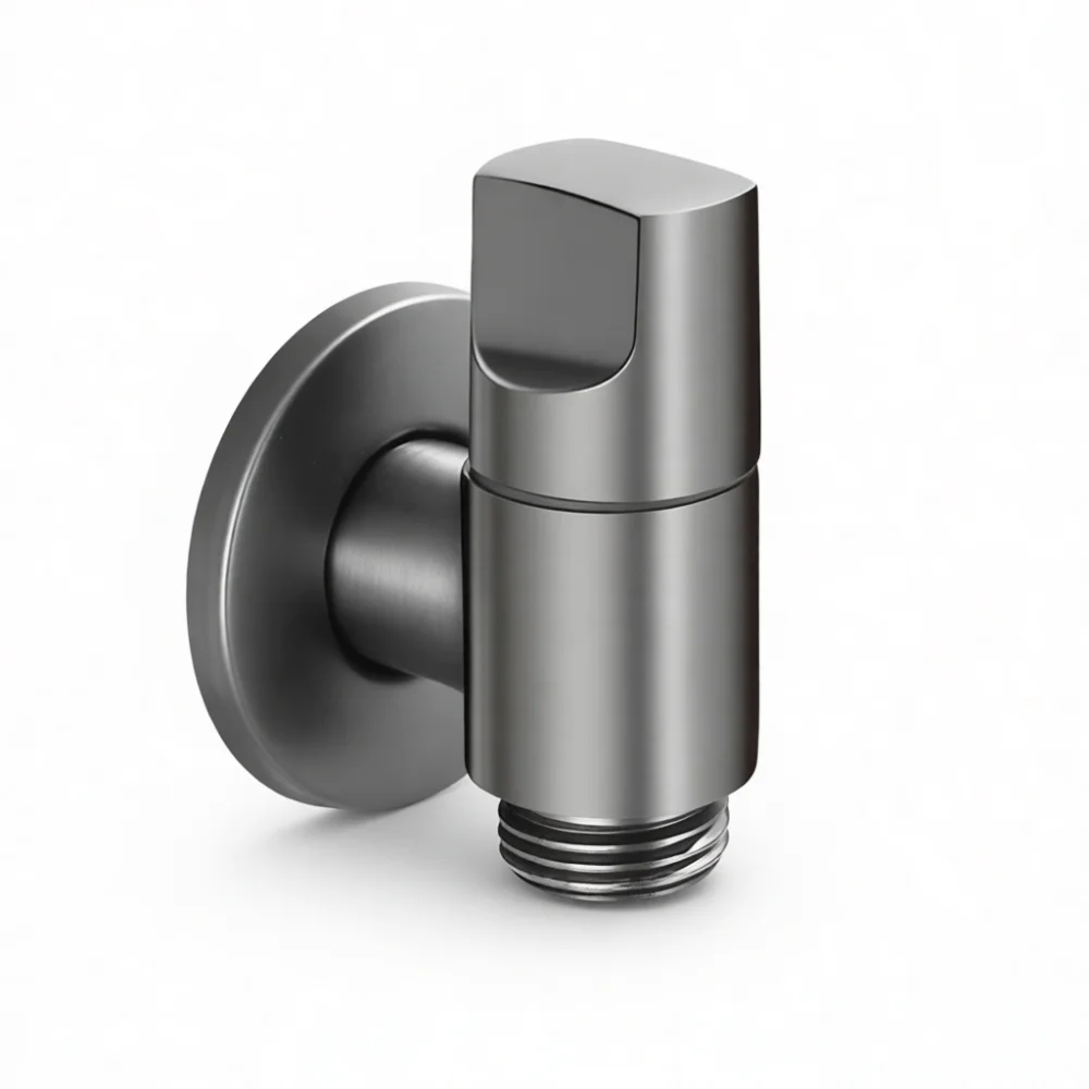 Mini Angle Valve Solid Copper Water Shut Off Valve 1 2 Inch Inlet Universal Tap For Washing Machine Bathroom Sink Kitchen