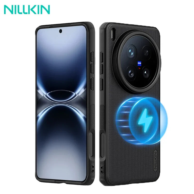

NILLKIN For Vivo X200 Ultra Magsafe Case Super Frosted Shield Pro Magnetic Wireless Charging Back Cover For Vivo X200 Ultra Case