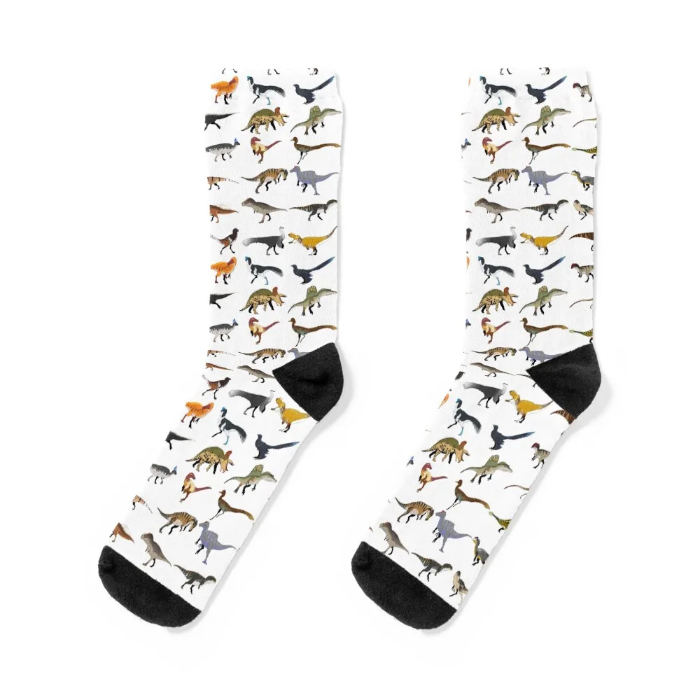 

Lots of Dinosaurs Socks hockey winter gifts short new in's Socks Ladies Men's