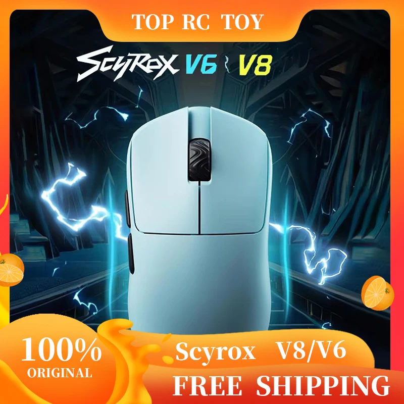 

Scyrox V8/V6 8k Mouse 2.4G Tir-Mode Wireless Light Weight Mouse Customized Pixart3950 Gaming Mouse For PC E-Sports Gamer Gifts