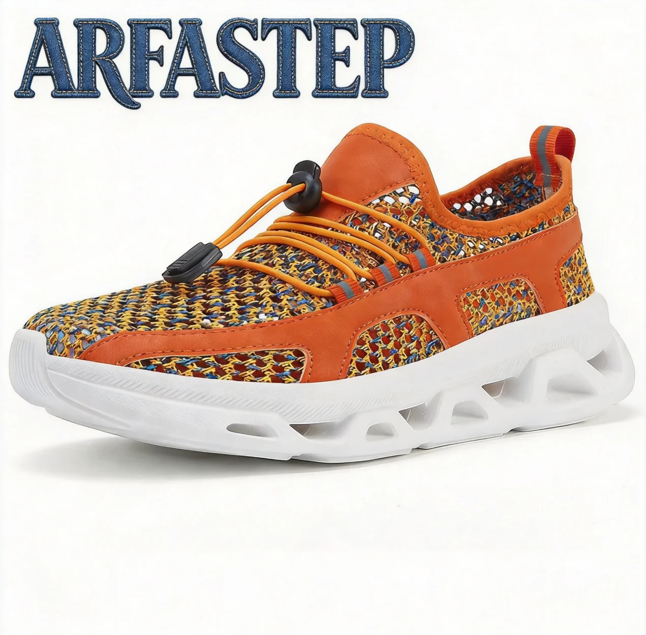 

ArfaStep Men's Summer Breathable Mesh Sneakers Hollow Out Lightweight Casual Shoes Non-slip Slip On Outdoor Running Shoes
