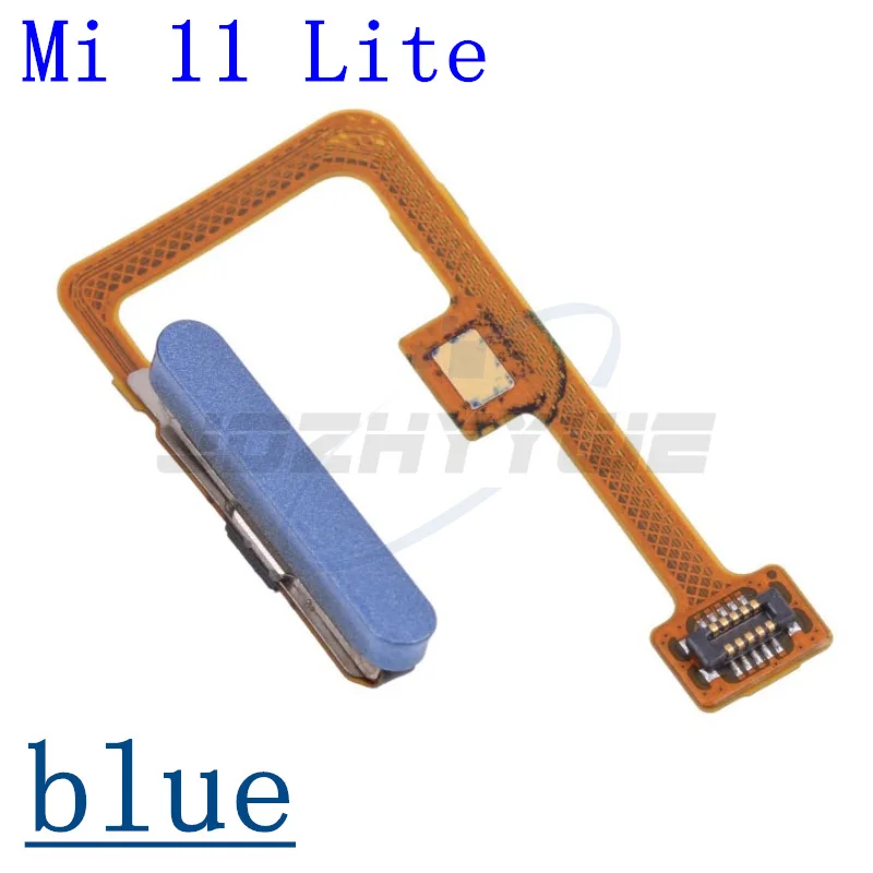 NEW Home Button Fingerprint Menu Return Key Sensor For Xiaomi Mi 11 Lite Mi11 Lite 4G/5G Fingerprint Scanner Flex Cable