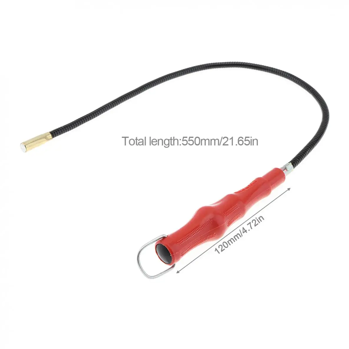 Strumento di prelievo flessibile pieghevole in metallo resistente strumenti di prelievo magnetico barra di aspirazione magnete impugnatura a molla Grabber strumento manuale portatile