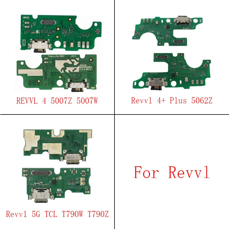 

USB Charging Board Dock Port Connector Flex Cable Repair Parts For TCL Revvl 4+ Plus 5062Z/5G T790H T790W T790Z/4 5007Z 5007W