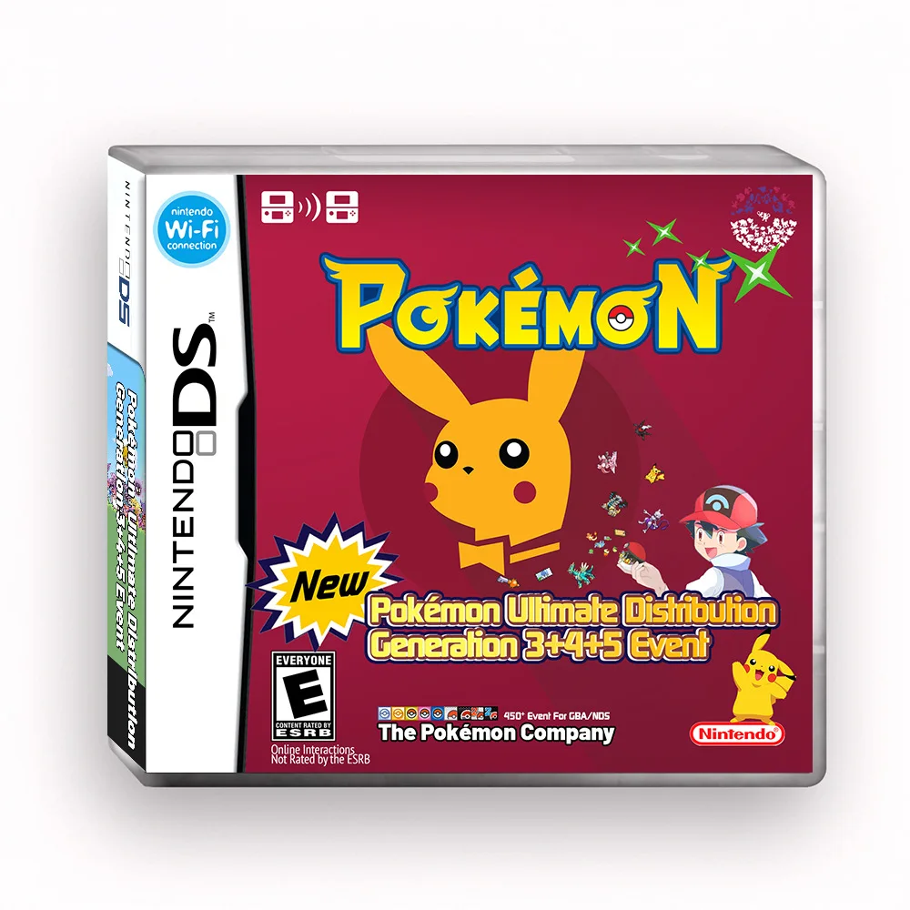 Nadaje się do karty do gier NS Pokemon Ultimate 3. generacji 4. generacji i 5. generacji Pokemon Distribution