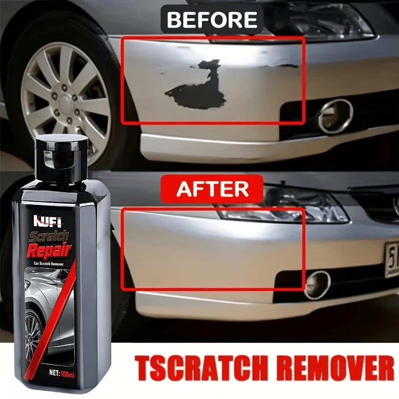 Car Scratch Repair Wax, Quickly Removes Swirl Marks & Light Scratches, Suitable for All Car Colors, Easy Wipe-Away Finish