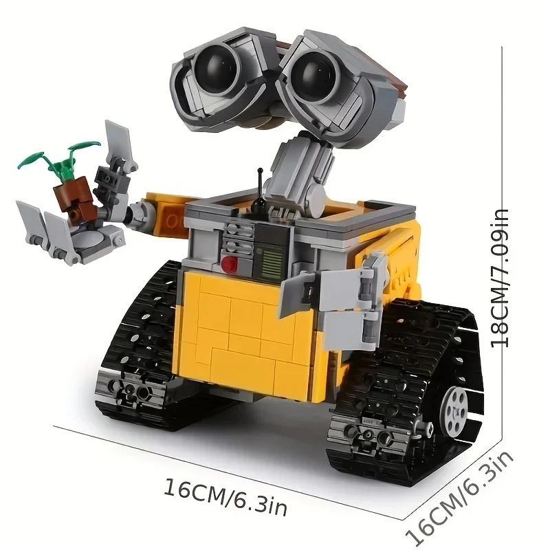 Technical Ideas 21303 Wall-E Robot Building Blocks Model Assembly Moc Bricks With DIY Electronic Kit Toys For Boys Children Gift