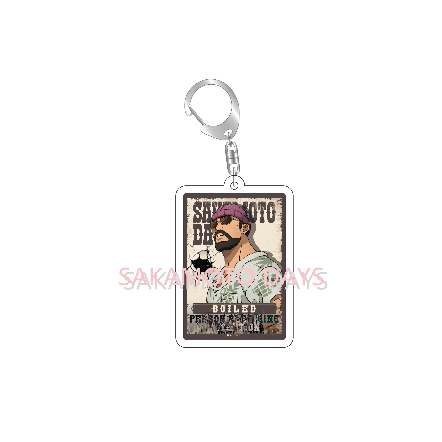 En stock – Porte-clés amusant en acrylique Anime Sakamoto Days – Produits liés à l'animation – Porte-clés pour sac – Souvenir – Pendentif créatif – Cadeau pour filles