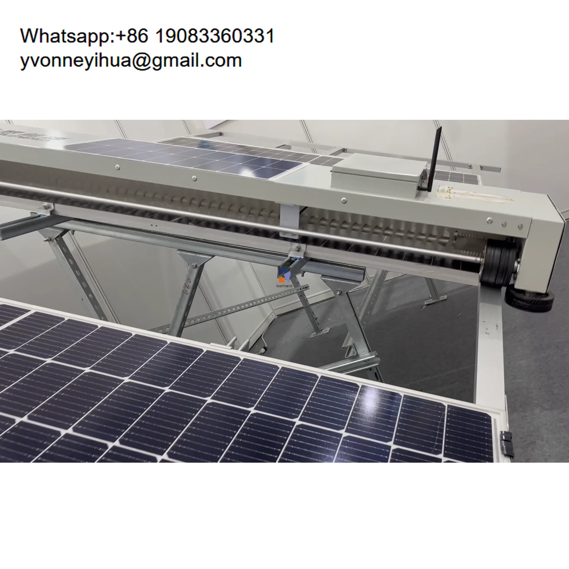 Advanced Efficient Dirt Removal Solar Panel Cleaning Accessories Machine Equipment Fully Automatic Robot Solar Panel Cleaning